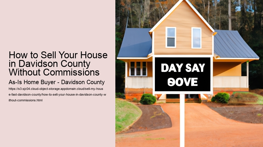 How to Sell Your House in Davidson County Without Commissions